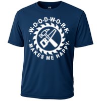 Woodwork Makes Me Happy Cooling Performance Crew T-Shirt