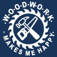 Woodwork Makes Me Happy Cooling Performance Crew T-Shirt