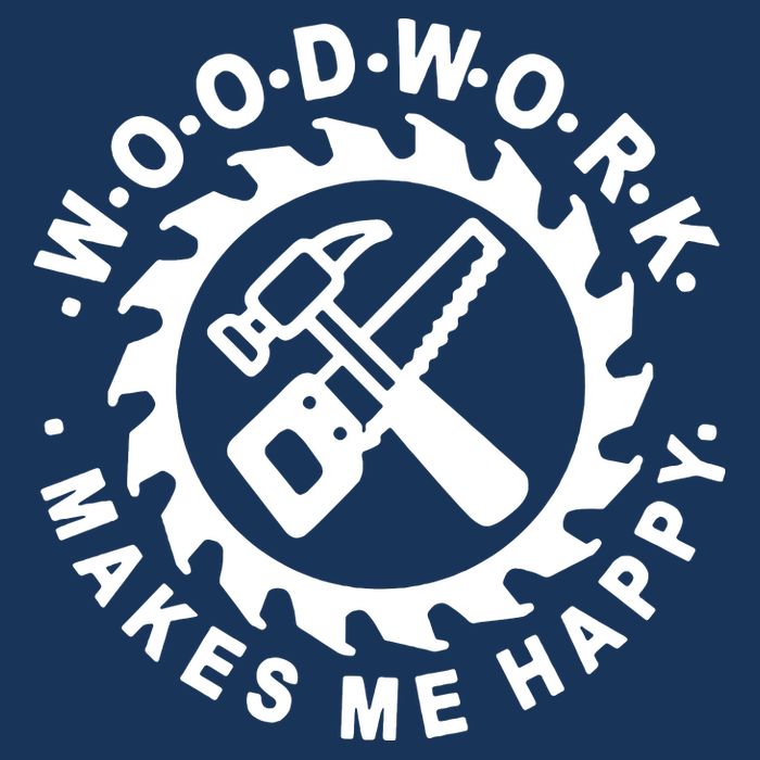 Woodwork Makes Me Happy Cooling Performance Crew T-Shirt