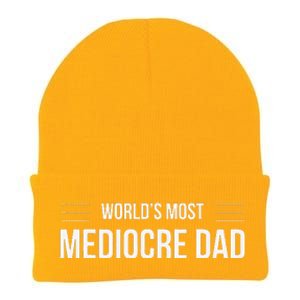 World's Most Mediocre Dad Father's Day Knit Cap Winter Beanie