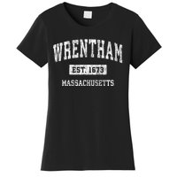 Wrentham Massachusetts Ma Vintage Sports Established Women's T-Shirt