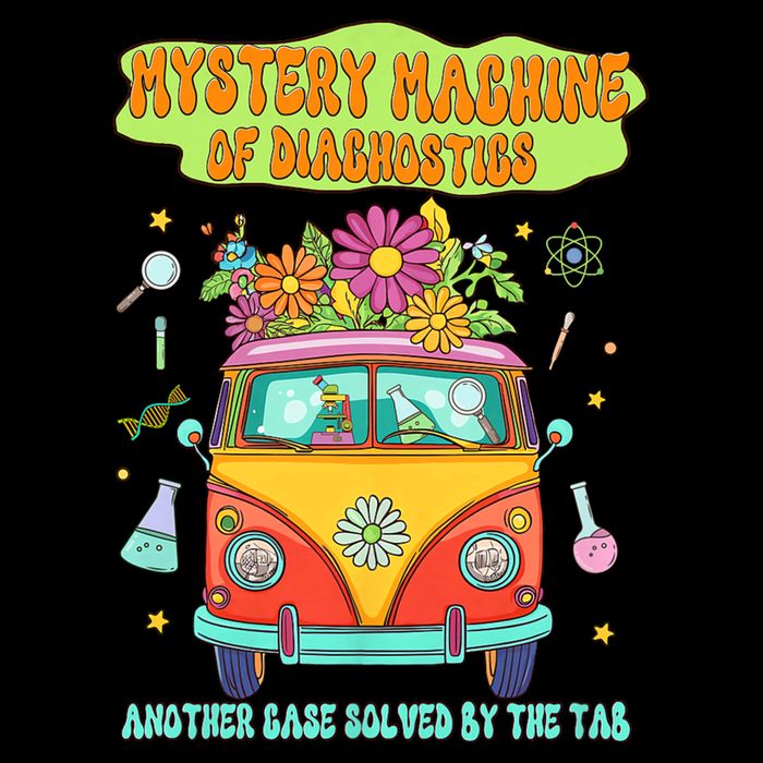 Women Mystery Machine Of Diagnostics Lab Tech Lab Week 2025 Full-Length Apron With Pockets
