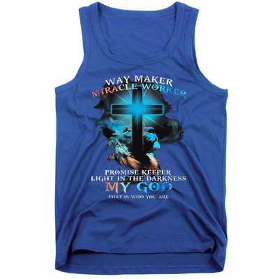 Way Maker Miracle Worker Jesus Lion Tank Top