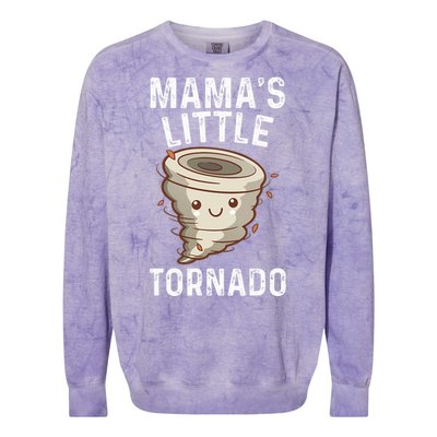 Weather Man Mamas Little Tornado Colorblast Crewneck Sweatshirt