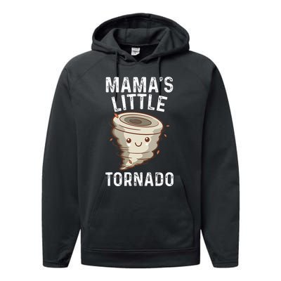 Weather Man Mamas Little Tornado Performance Fleece Hoodie