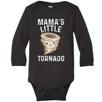 Weather Man Mamas Little Tornado Baby Long Sleeve Bodysuit