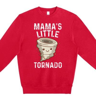 Weather Man Mamas Little Tornado Premium Crewneck Sweatshirt