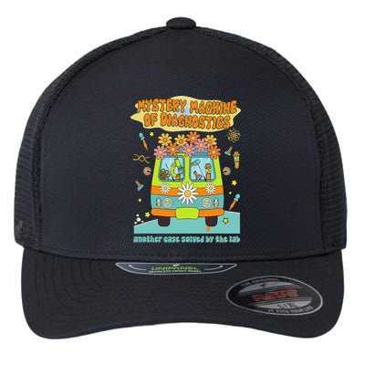 Women Mystery Machine Of Diagnostics Lab Tech Lab Week 2025 Gift Flexfit Unipanel Trucker Cap
