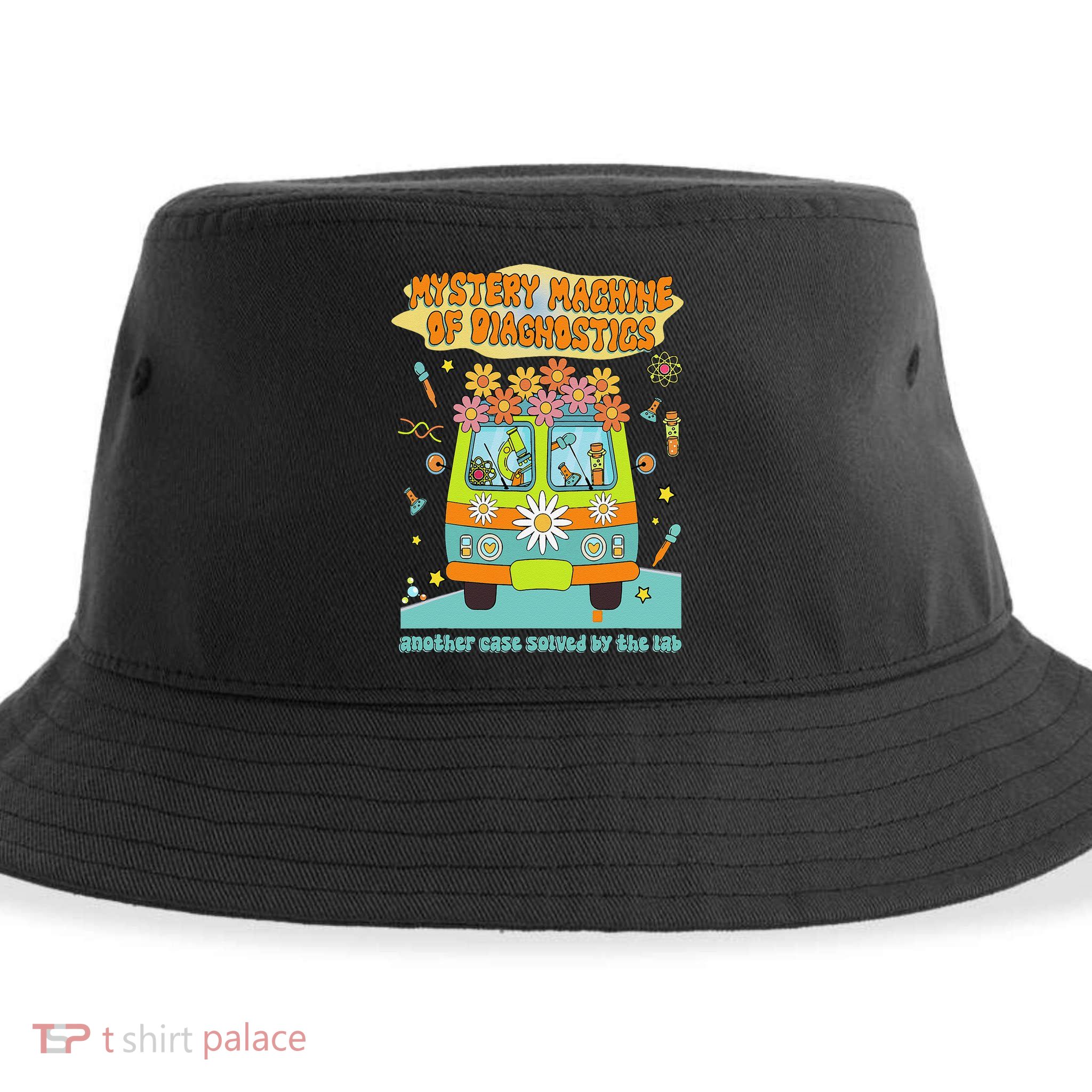 Women Mystery Machine Of Diagnostics Lab Tech Lab Week 2025 Gift Sustainable Bucket Hat