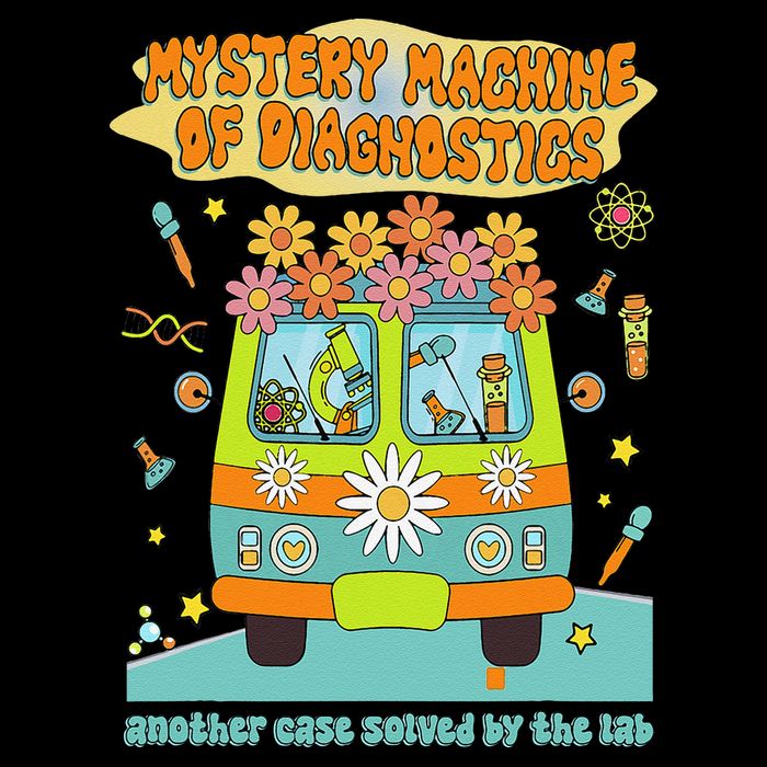Women Mystery Machine Of Diagnostics Lab Tech Lab Week 2025 Gift Flat Bill Trucker Hat