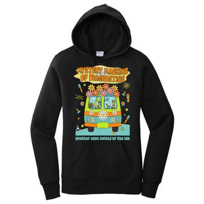 Women Mystery Machine Of Diagnostics Lab Tech Lab Week 2025 Gift Women's Pullover Hoodie