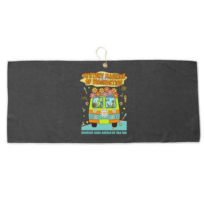 Women Mystery Machine Of Diagnostics Lab Tech Lab Week 2025 Gift Large Microfiber Waffle Golf Towel