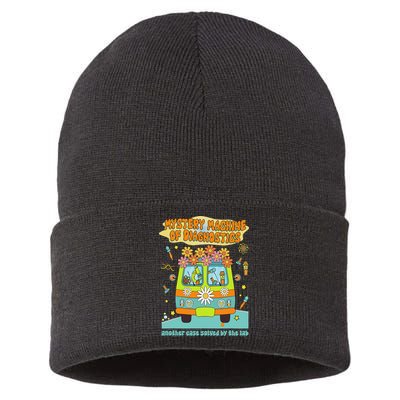 Women Mystery Machine Of Diagnostics Lab Tech Lab Week 2025 Gift Sustainable Knit Beanie