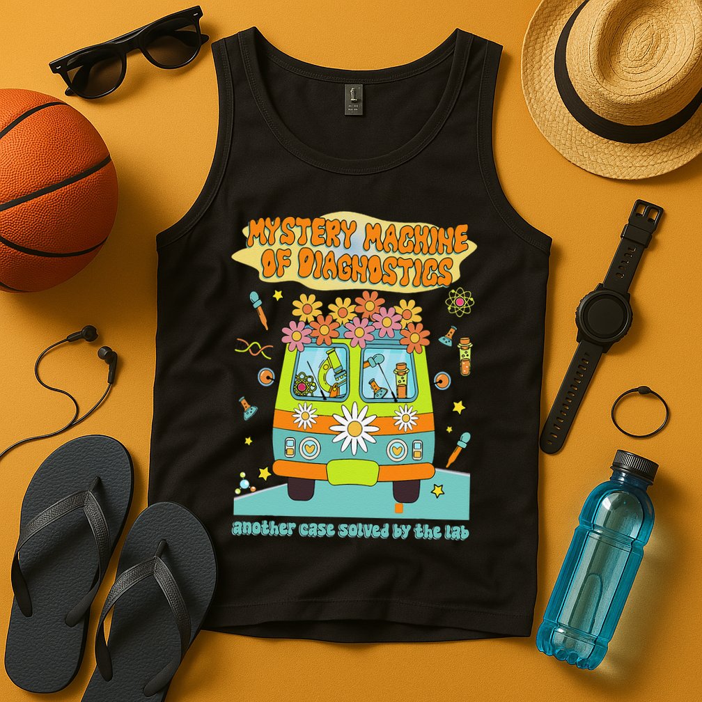 Women Mystery Machine Of Diagnostics Lab Tech Lab Week 2025 Gift Tank Top