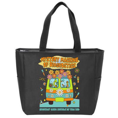 Women Mystery Machine Of Diagnostics Lab Tech Lab Week 2025 Gift Zip Tote Bag