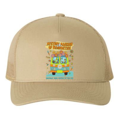 Women Mystery Machine Of Diagnostics Lab Tech Lab Week 2025 Gift Yupoong Adult 5-Panel Trucker Hat