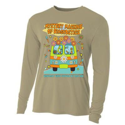 Women Mystery Machine Of Diagnostics Lab Tech Lab Week 2025 Gift Cooling Performance Long Sleeve Crew