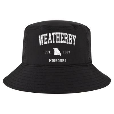 Weatherby Missouri Mo Vintage Athletic Sports Cool Comfort Performance Bucket Hat