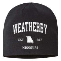 Weatherby Missouri Mo Vintage Athletic Sports Sustainable Beanie