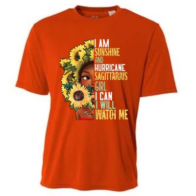 Watch Me Motivational Sagittarius December November Mom Gift Cooling Performance Crew T-Shirt