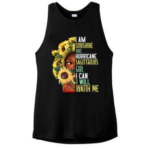 Watch Me Motivational Sagittarius December November Mom Gift Ladies PosiCharge Tri-Blend Wicking Tank