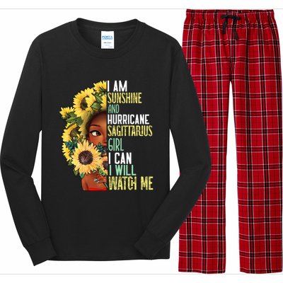 Watch Me Motivational Sagittarius December November Mom Gift Long Sleeve Pajama Set