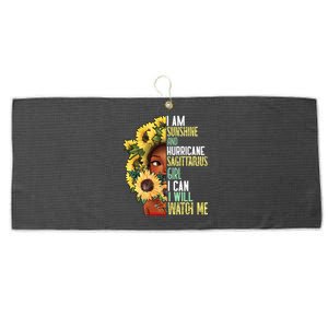 Watch Me Motivational Sagittarius December November Mom Gift Large Microfiber Waffle Golf Towel