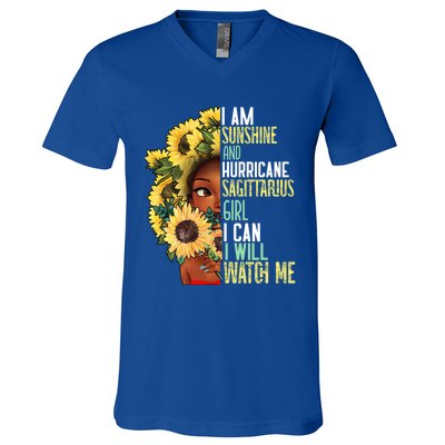 Watch Me Motivational Sagittarius December November Mom Gift V-Neck T-Shirt