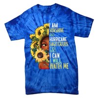 Watch Me Motivational Sagittarius December November Mom Gift Tie-Dye T-Shirt