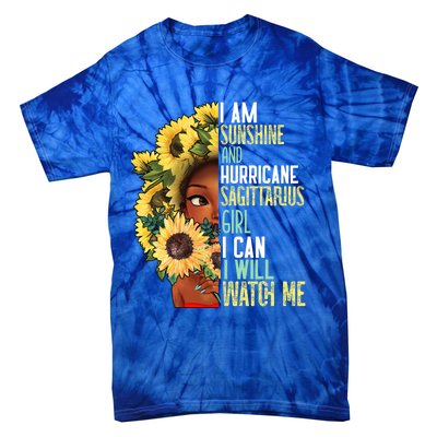 Watch Me Motivational Sagittarius December November Mom Gift Tie-Dye T-Shirt