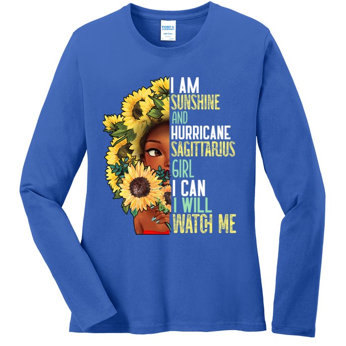 Watch Me Motivational Sagittarius December November Mom Gift Ladies Long Sleeve Shirt