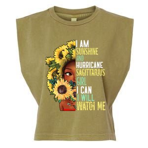 Watch Me Motivational Sagittarius December November Mom Gift Garment-Dyed Women's Muscle Tee