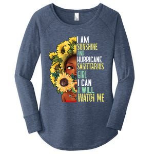 Watch Me Motivational Sagittarius December November Mom Gift Women's Perfect Tri Tunic Long Sleeve Shirt