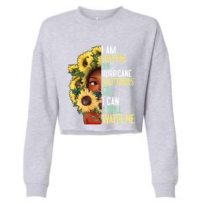 Watch Me Motivational Sagittarius December November Mom Gift Cropped Pullover Crew