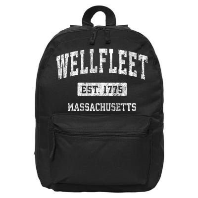 Wellfleet Massachusetts Ma Vintage Sports Established 16 in Basic Backpack