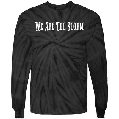 Wearethestorm M.A.R.I.L.Y.N M.O.N.R.O.E Wearing We Are The Storm Tie-Dye Long Sleeve Shirt