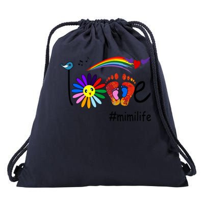 Wo Mom Melody Love #Mimilife Mimi Life Floral Gift Meaningful Gift Drawstring Bag