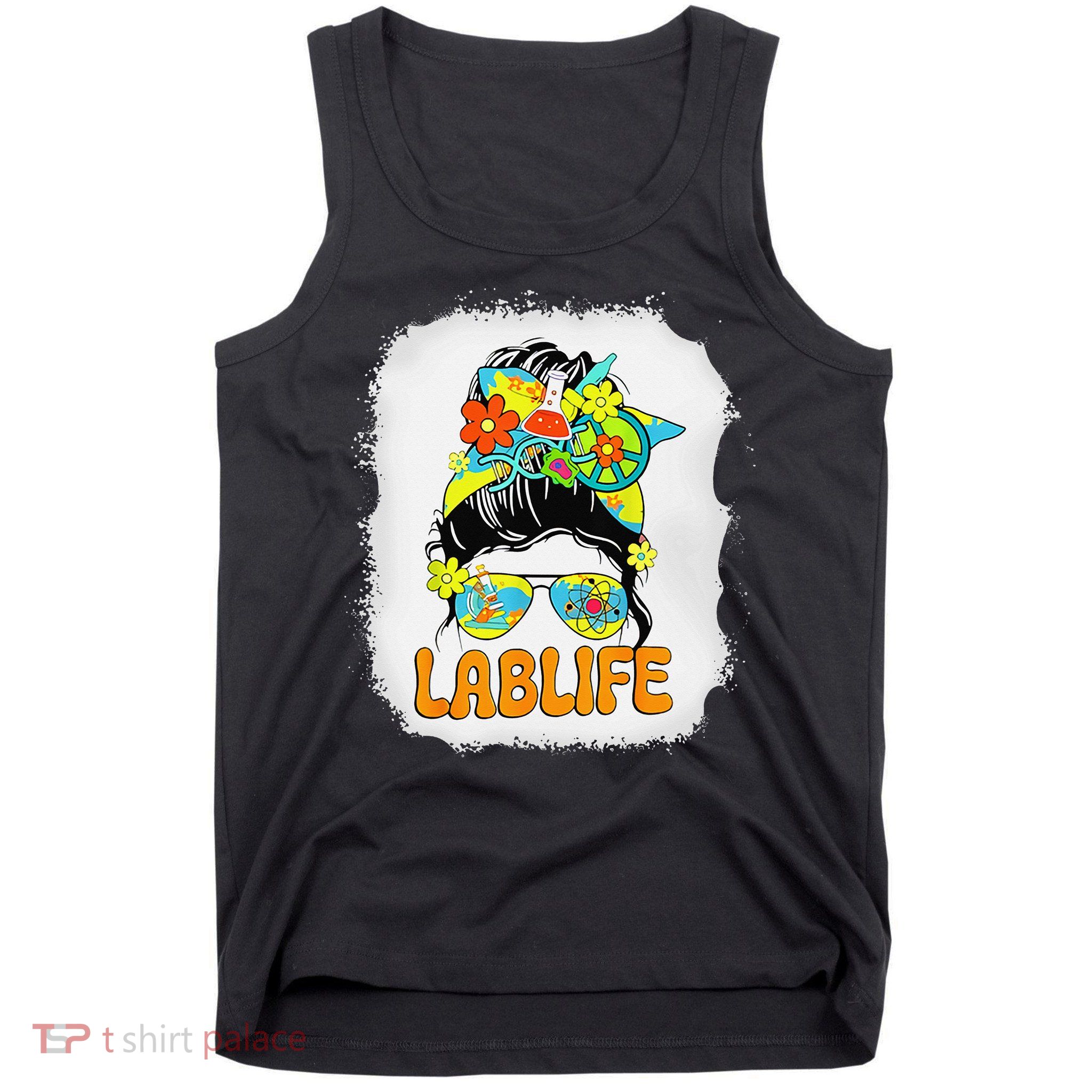 Women Mystery Machine Of Diagnostics Lab Week 2025 Messy Bun Gift Tank Top