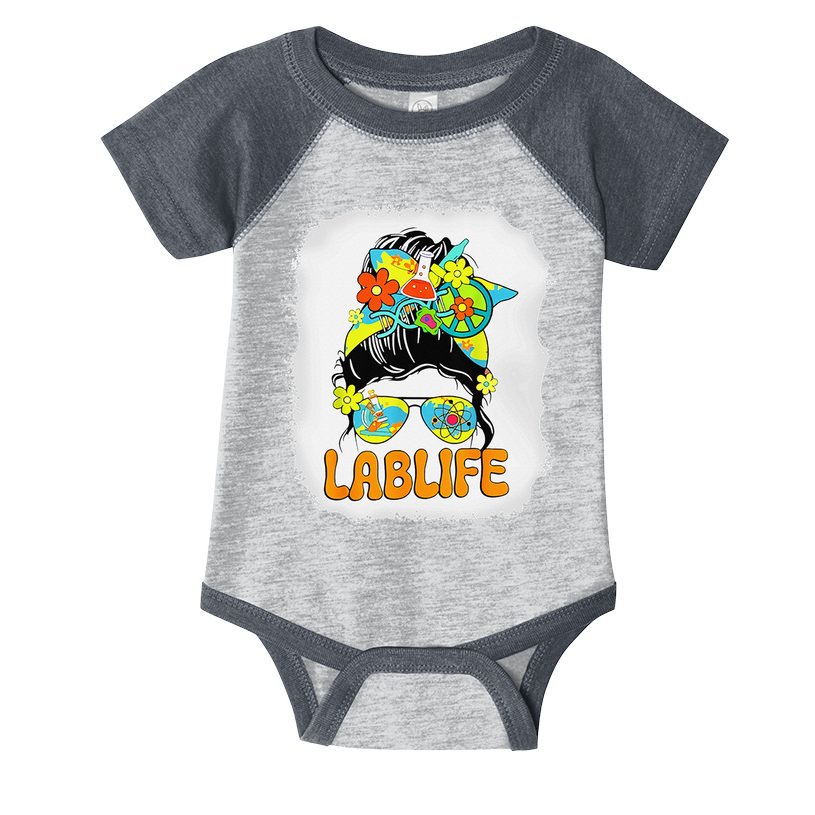 Women Mystery Machine Of Diagnostics Lab Week 2025 Messy Bun Gift Infant Baby Jersey Bodysuit