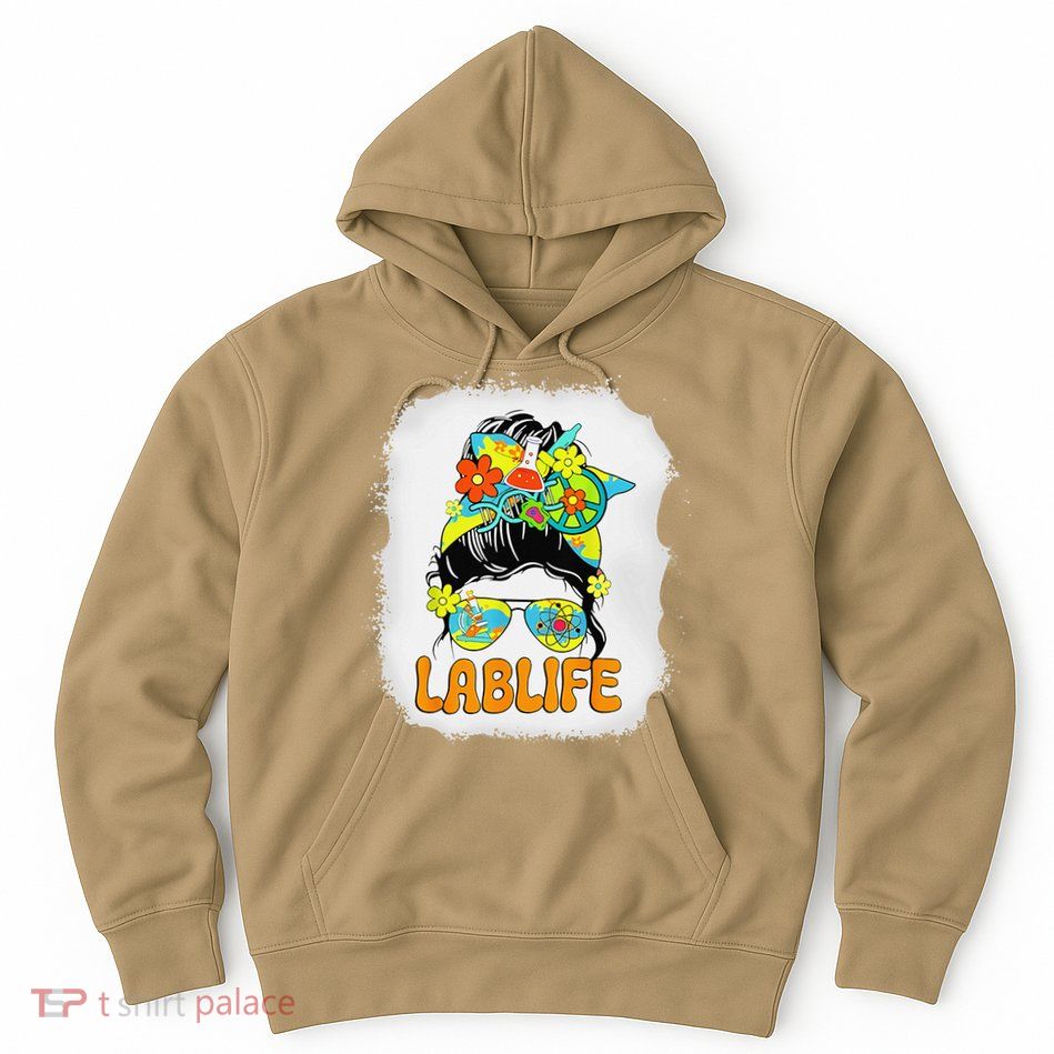 Women Mystery Machine Of Diagnostics Lab Week 2025 Messy Bun Gift Hoodie