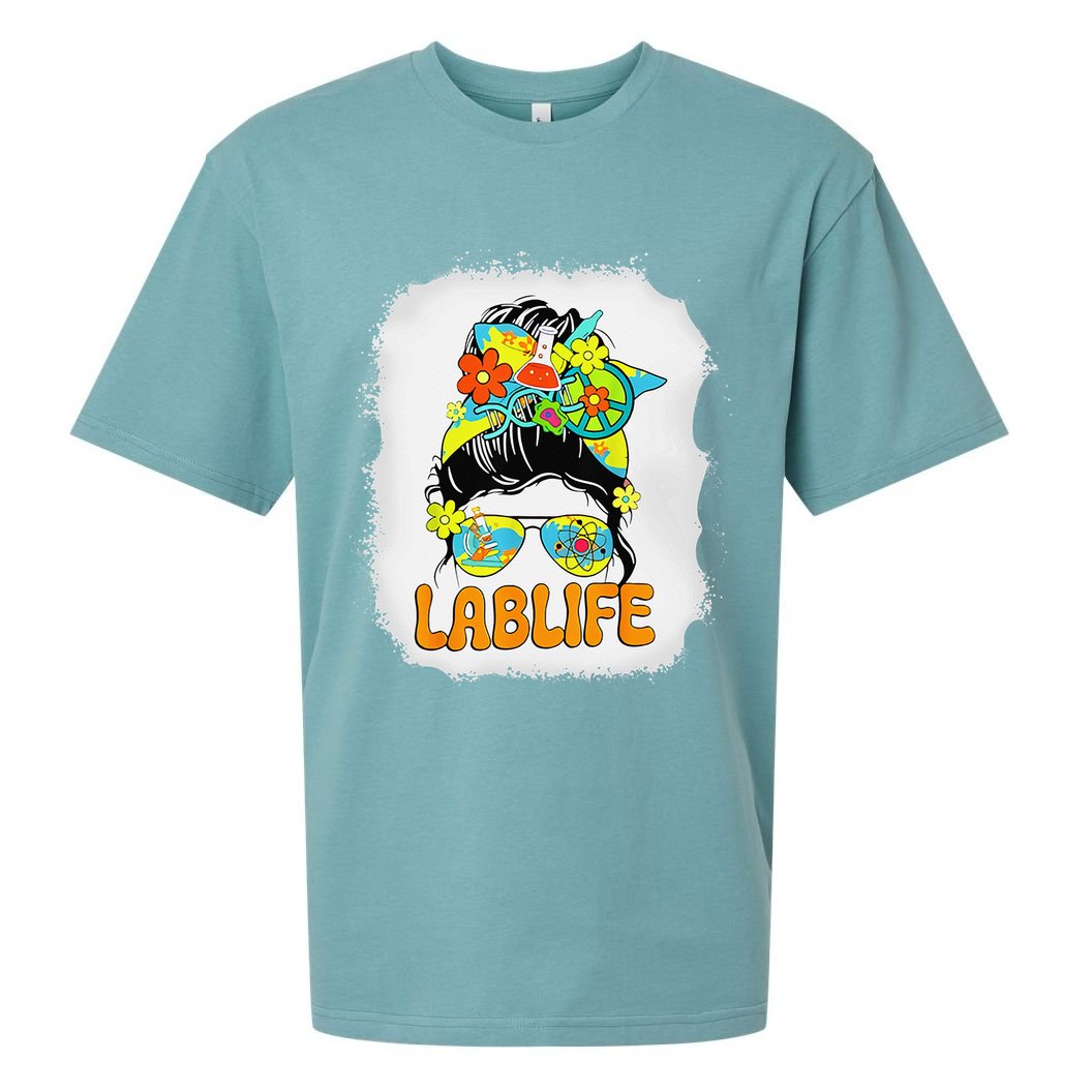 Women Mystery Machine Of Diagnostics Lab Week 2025 Messy Bun Gift Sueded Cloud Jersey T-Shirt