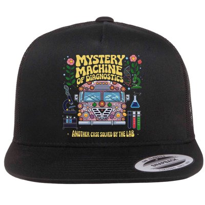 Women Mystery Machine Of Diagnostics Lab Tech Lab Week 2025 Flat Bill Trucker Hat