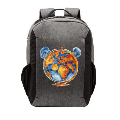 Watercolor Mickey Mouse Earth World Globe Vector Backpack