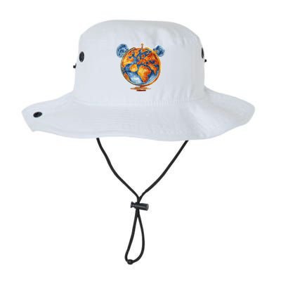Watercolor Mickey Mouse Earth World Globe Bucket Hat
