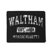 Waltham Massachusetts Ma Vintage Established Sports Mousepad