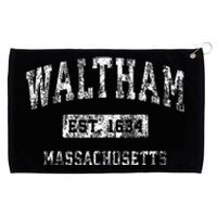 Waltham Massachusetts Ma Vintage Established Sports Grommeted Golf Towel