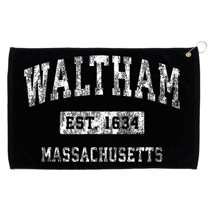 Waltham Massachusetts Ma Vintage Established Sports Grommeted Golf Towel