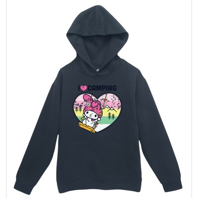 Women My Melody I Love Camping Vneck Urban Pullover Hoodie