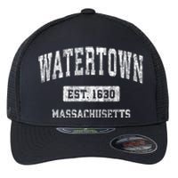 Watertown Massachusetts Ma Vintage Sports Established Flexfit Unipanel Trucker Cap