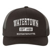 Watertown Massachusetts Ma Vintage Sports Established Yupoong Adult 5-Panel Trucker Hat